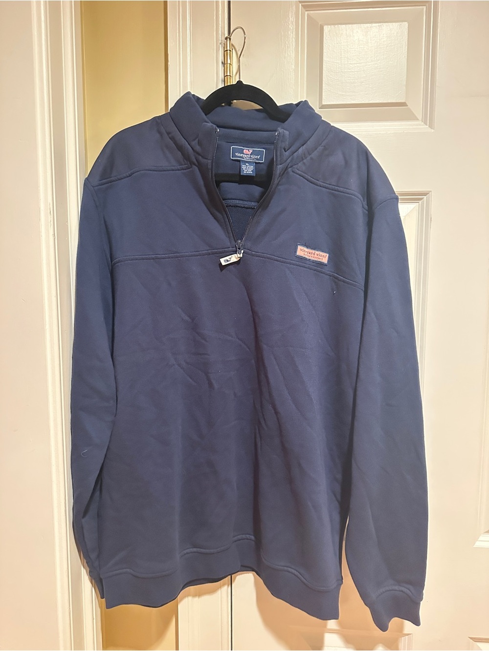 Vineyard Vines Men’s XL Navy 1/4 Zip Cotton Pullover Martha’s Vineyard
